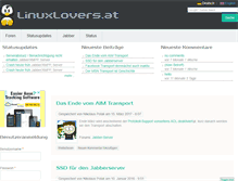 Tablet Screenshot of linuxlovers.at